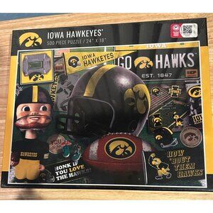 Iowa Hawkeyes NEW Sealed Jigsaw Puzzle, 500 pieces 24"‎ X 18" College Football